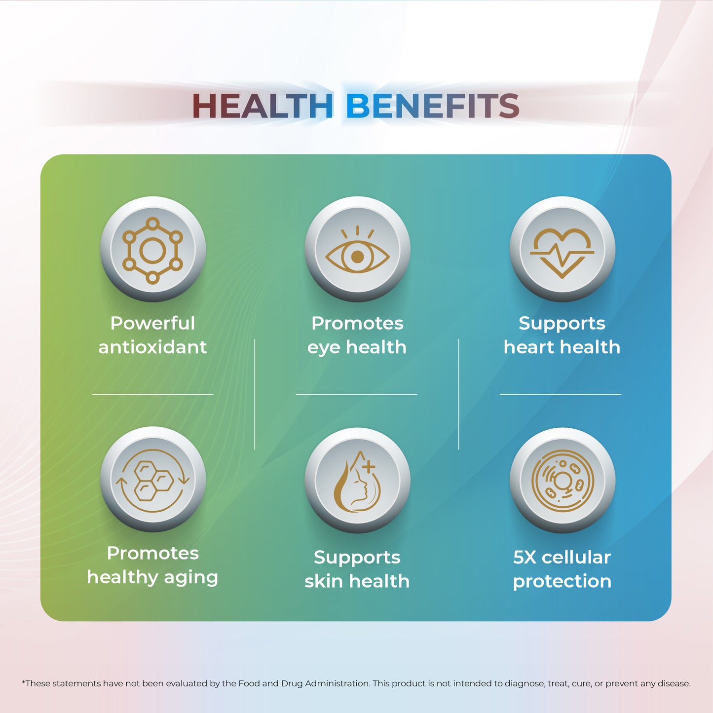Wellness Extract Astaxanthin-GG Natural AstaREALTM Astaxanthin MicroAlgae for Eye & Skin Health | Geranylgeraniol GG-Gold® | Vitamin E Tocotrienol DeltaGold® | Healthy Aging | Antioxidant Health