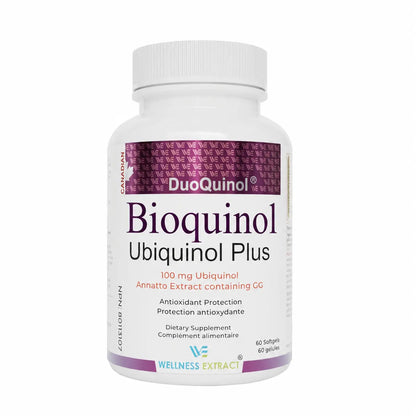 Bioquinol | Ubiquinol (CoQ10) Supplement with Geranylgeraniol (GG) and Vitamin C | 150 mg 60 Softgels