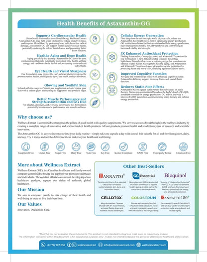 Brochure Astaxanthin-GG | Natural AstaREALTM Astaxanthin MicroAlgae for Eye & Skin Health | Geranylgeraniol GG-Gold® | Vitamin E Tocotrienol DeltaGold® | Healthy Aging | Antioxidant Health