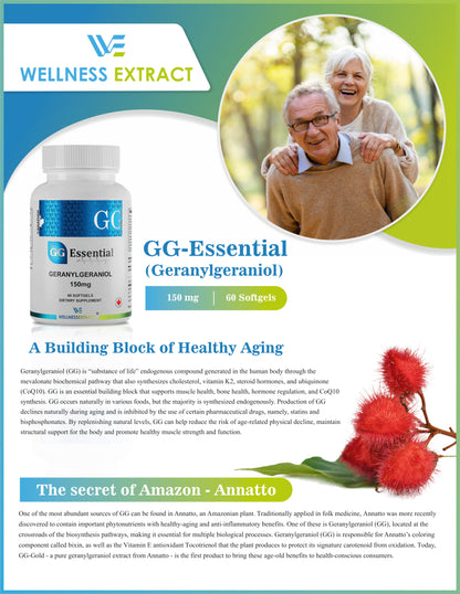Brochure GG-Essential | Annatto Plant-derived Dietary Supplement | 150mg 60 softgels
