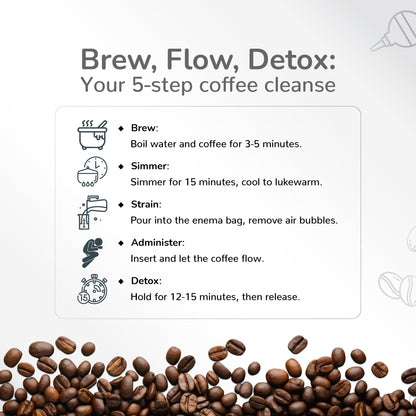 Five steps to do a coffee cleanse