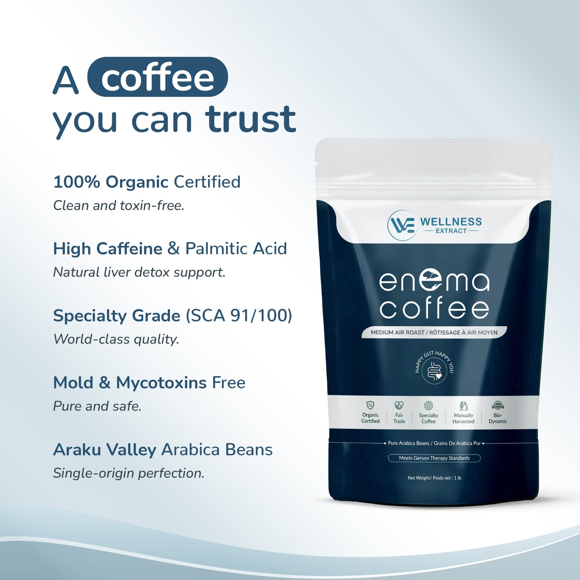Medium Enema coffee 100% organic certified